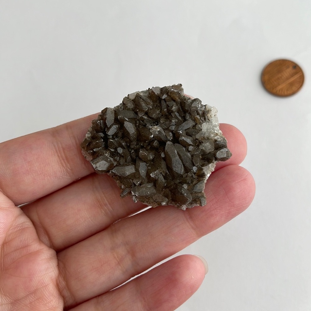 Smoky quartz crystal specimen